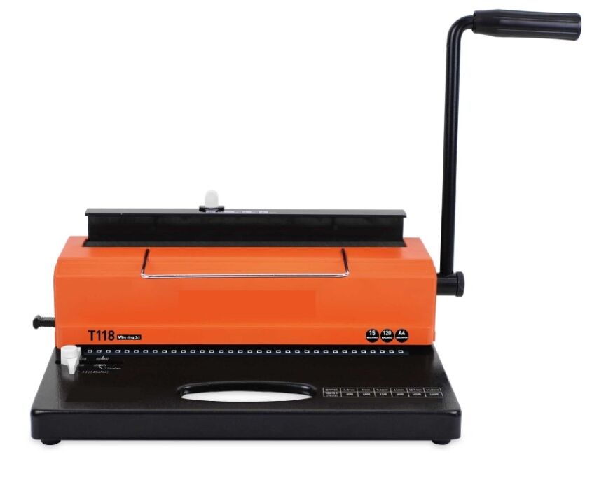 Біндер на металеву пружину YIBO T118 квадратні отвори 3:1 (000015033)